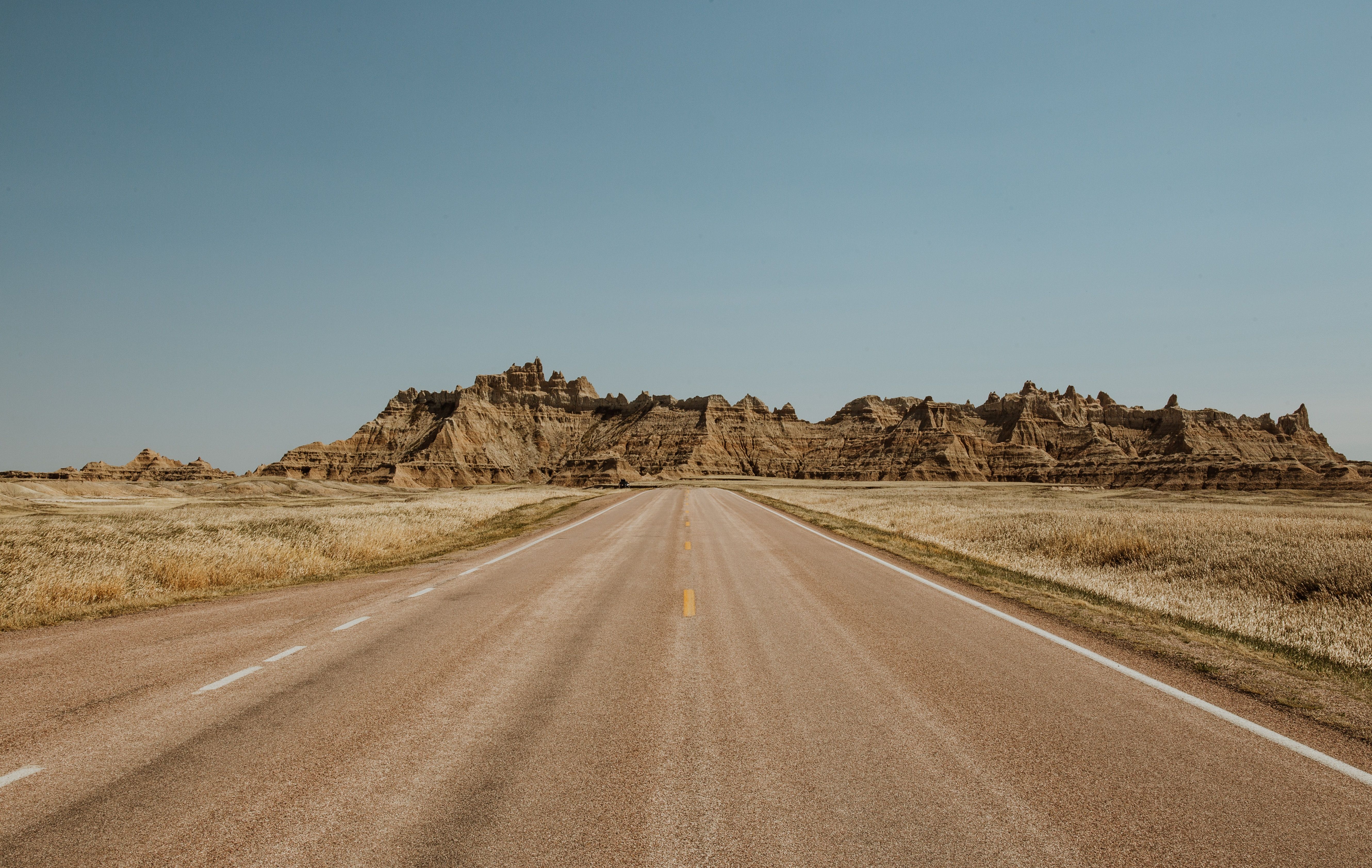 road to badlands national park